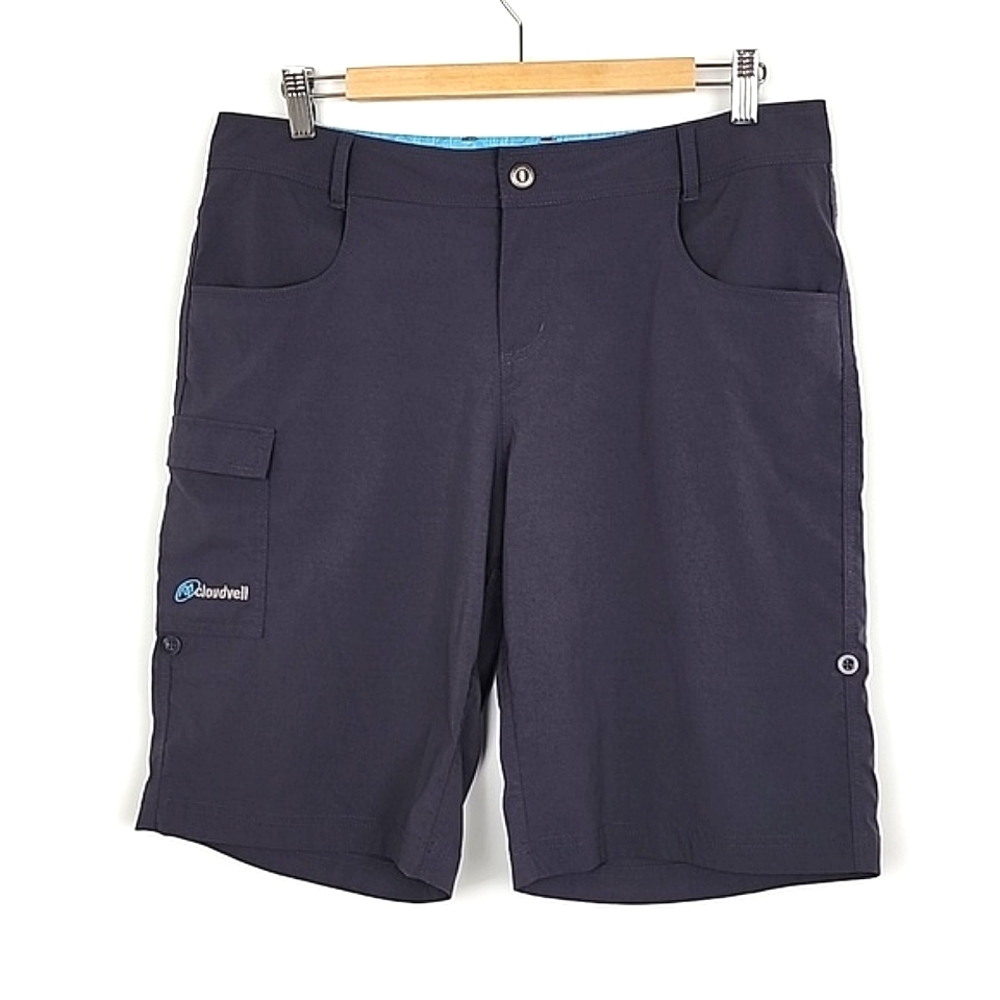 Cloudveil Men's Shorts Grey Roll Tab Quick Dry Lightweight Stretch Large